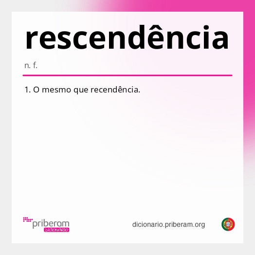 Significado de rescendência