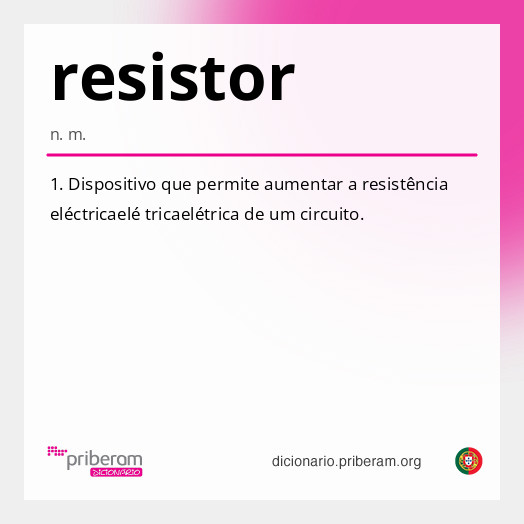 Significado de resistor