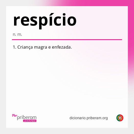 Significado de respício