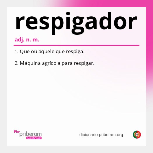 Significado de respigador