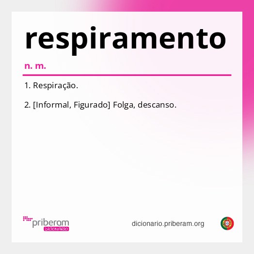 Significado de respiramento