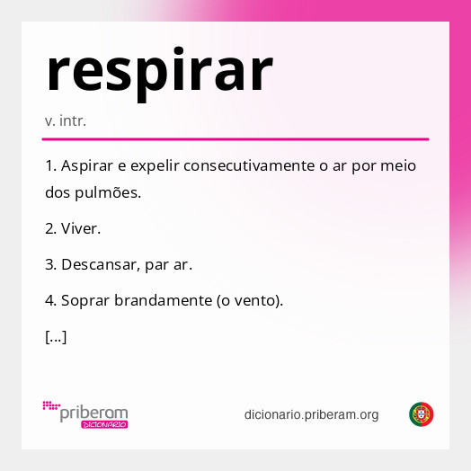 Significado de respirar