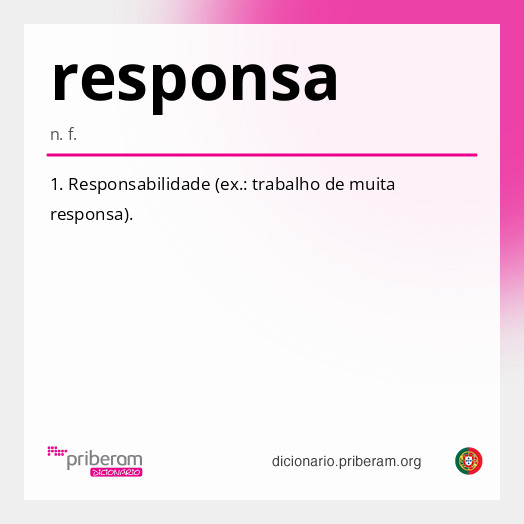 Significado de responsa