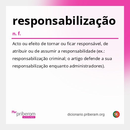 Significado de responsabilização