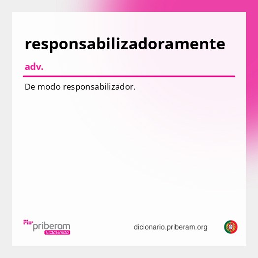 Significado de responsabilizadoramente