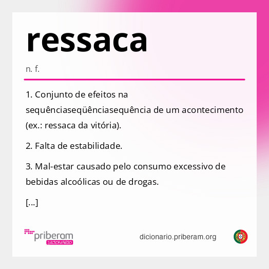Significado de ressaca