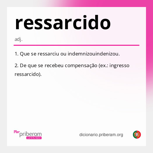 Significado de ressarcido