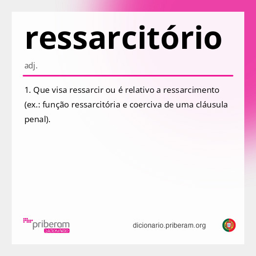 Significado de ressarcitório