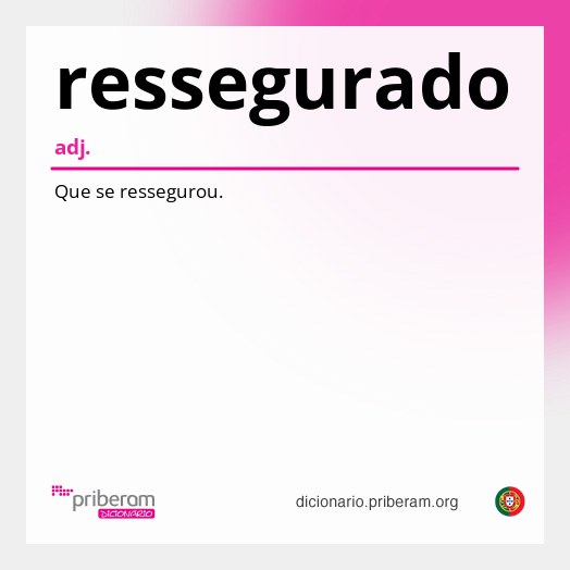 Significado de ressegurado
