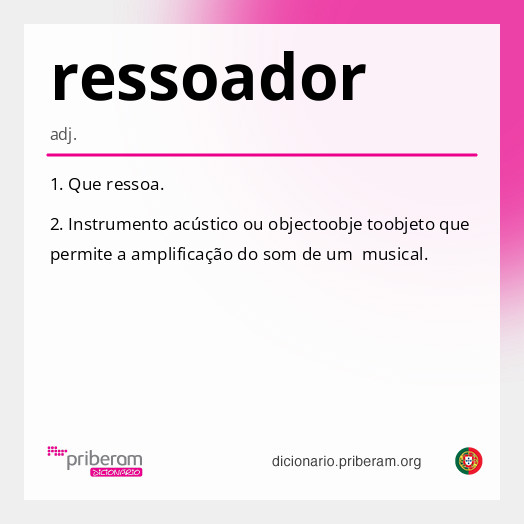 Significado de ressoador