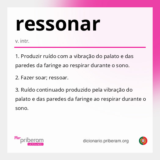 Significado de ressonar