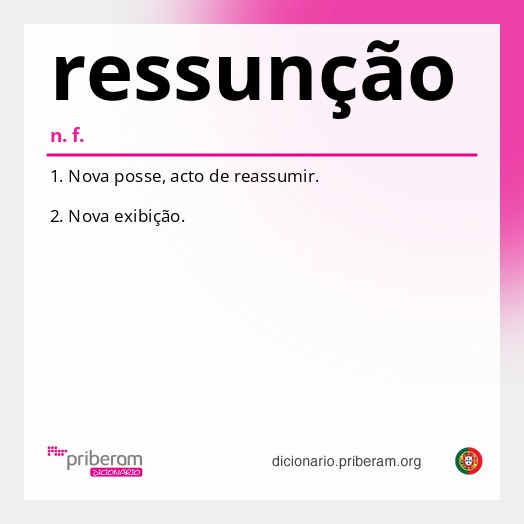 Significado de ressunção