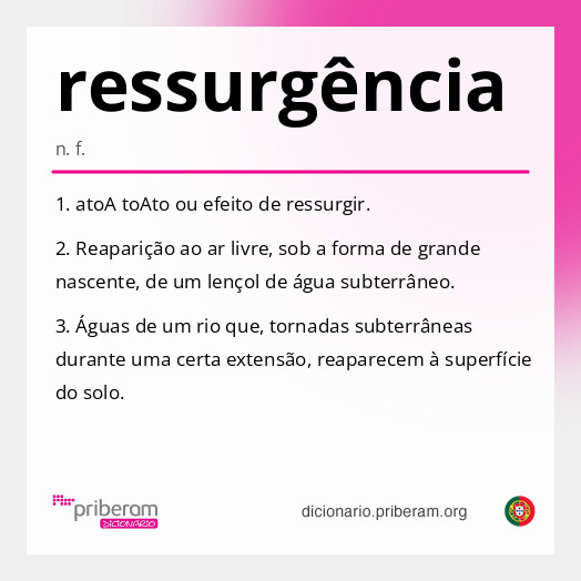 Significado de ressurgência
