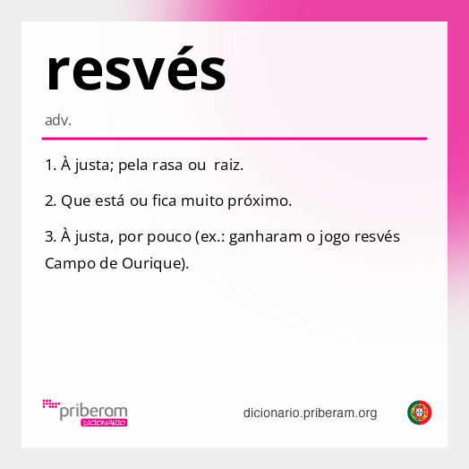 Significado de resvés