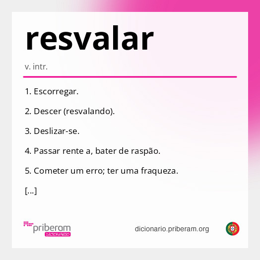 Significado de resvalar
