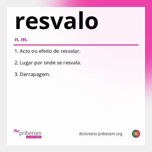 Significado de resvalo