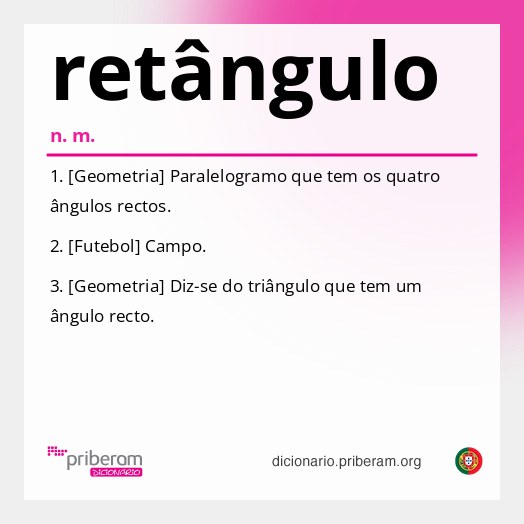 Significado de retângulo