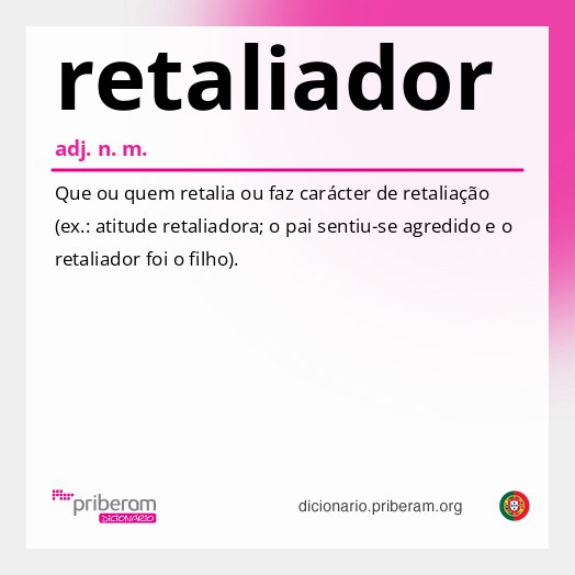 Significado de retaliador
