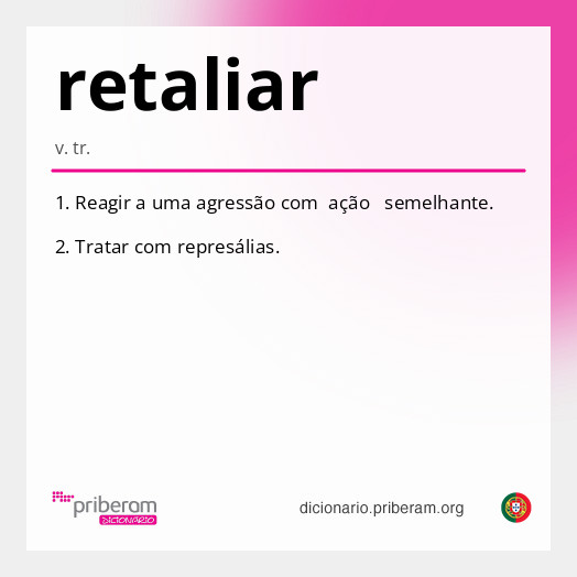 Significado de retaliar