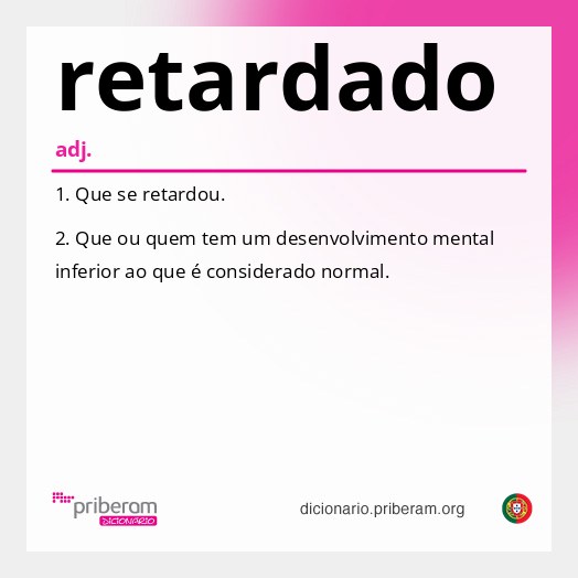 Significado de retardado