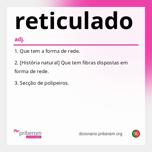 Significado de reticulado