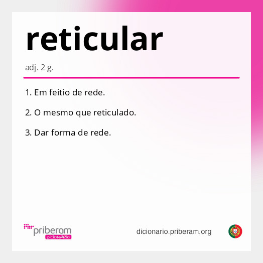 Significado de reticular