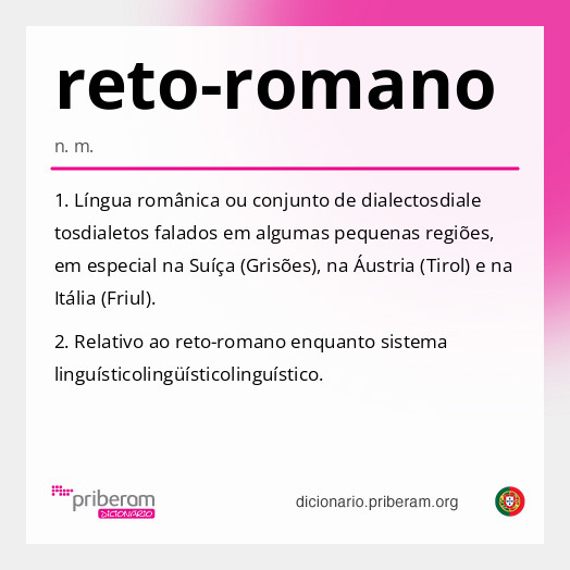 Significado de reto-romano