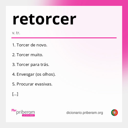 Significado de retorcer