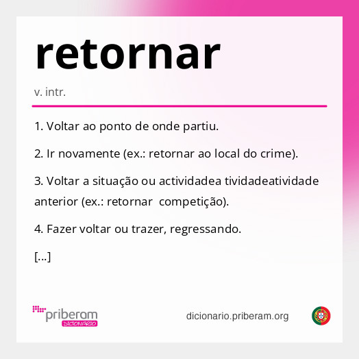 Significado de retornar