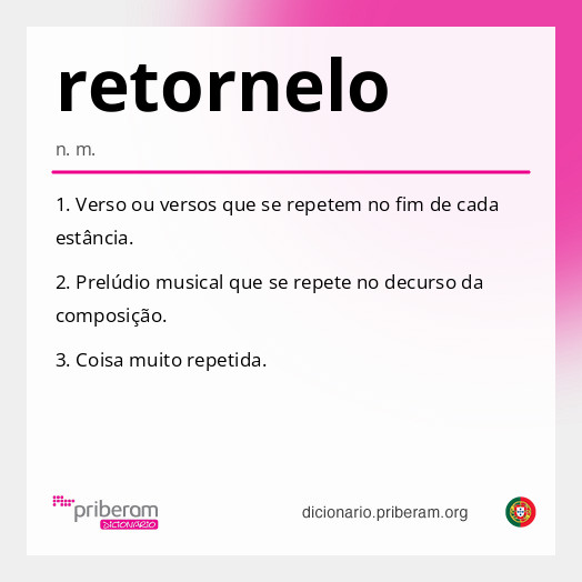 Significado de retornelo