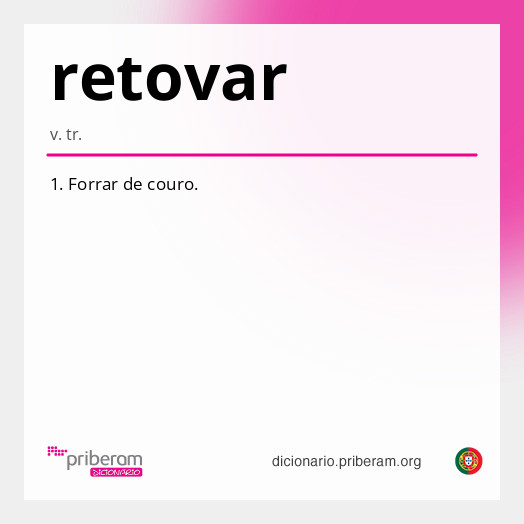 Significado de retovar