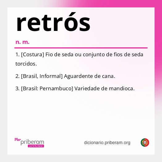Significado de retrós
