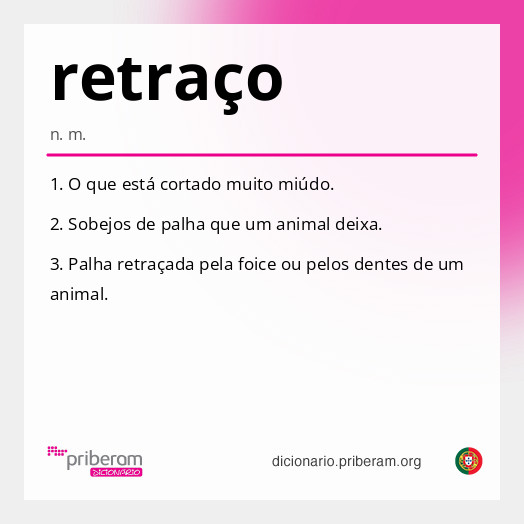 Significado de retraço