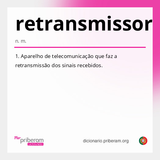 Significado de retransmissor