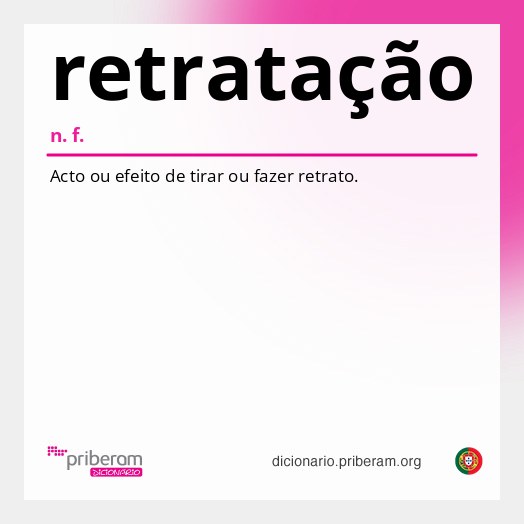 Significado de retratação
