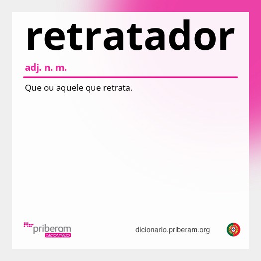 Significado de retratador
