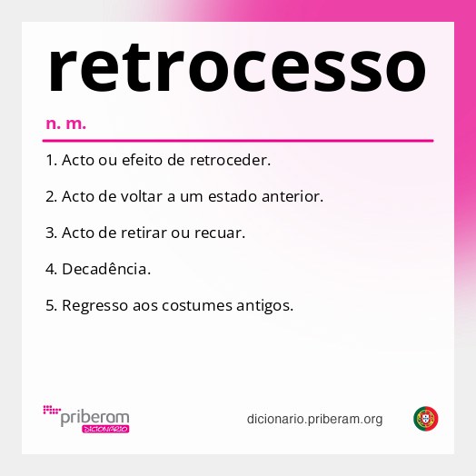 Significado de retrocesso