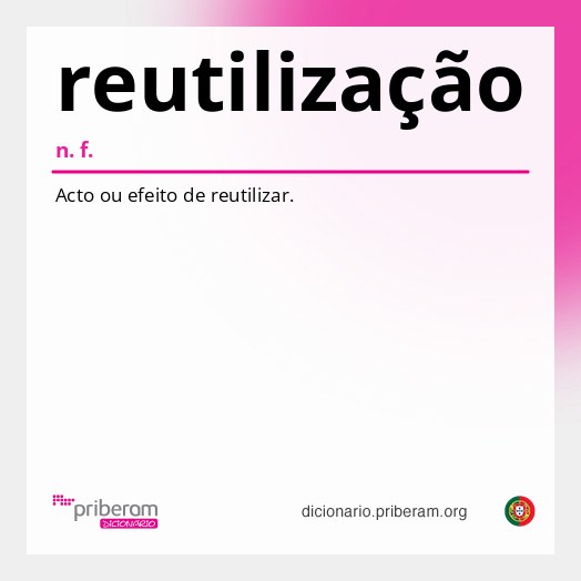 Significado de reutilização