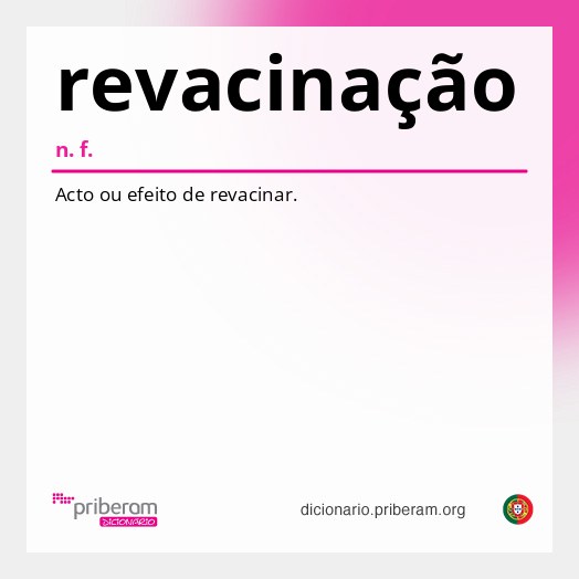 Significado de revacinação
