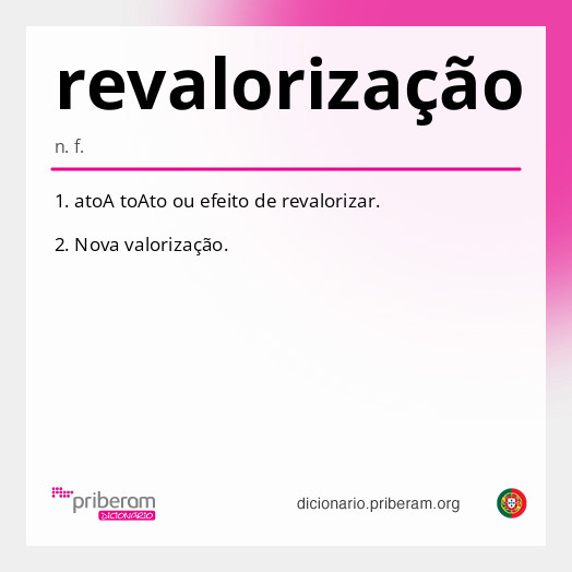 Significado de revalorização