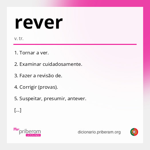 Significado de rever