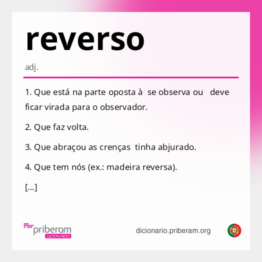 Significado de reverso