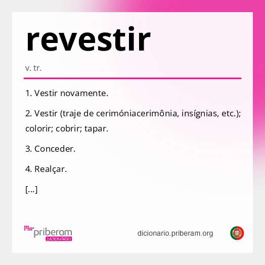 Significado de revestir