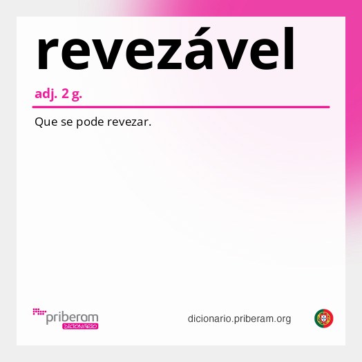Significado de revezável