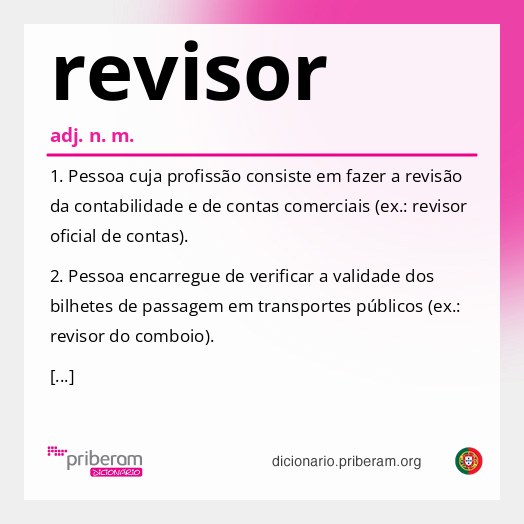 Significado de revisor