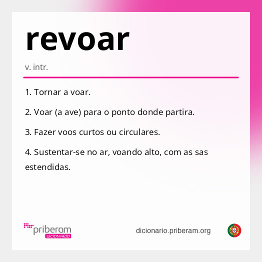 Significado de revoar
