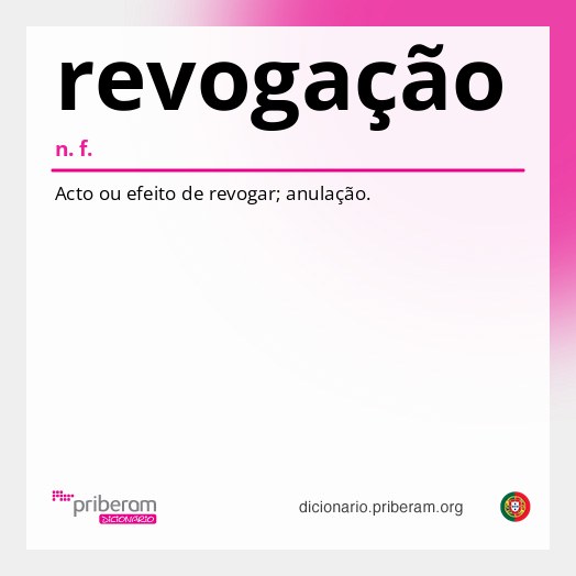Significado de revogação