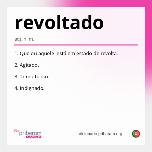 Significado de revoltado