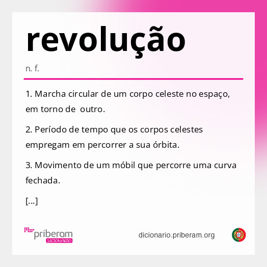 Significado de revolução