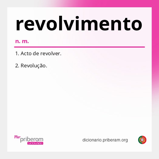 Significado de revolvimento